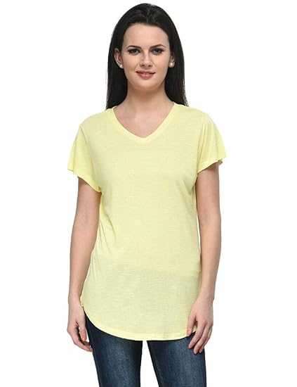Womens's Viscose Slub Top(Butter, XS-4XL)