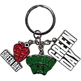 Rock Off officially licensed products Green Day Logo Charms Metal Key Chain