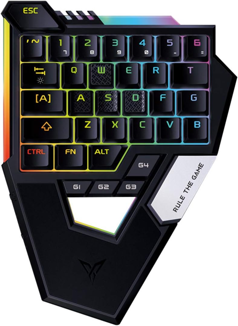 Flydigi Scorpion for Mobile Shooting Game Mechanical Keyboard One-hand Play Keyboard with Mouse Converter for iOS Android PC (English Version)