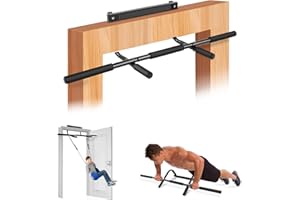 ZBZBML Simple Doorway Pull Up Bar -Black Indoor Chin Up Bar Fitness Trainer for Home Gym Portable，Multi-Grip Strength Made of Thickened Steel Max Limit 300 lbs
