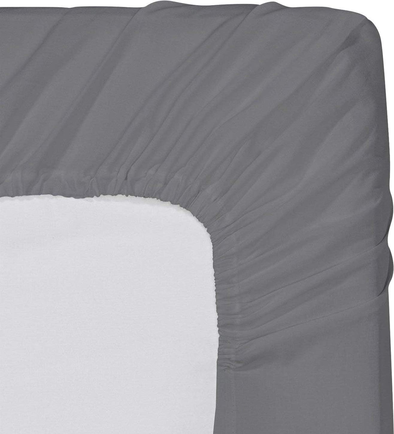 Utopia Bedding Fitted Sheets - Pack of 6 Bottom Sheets - Soft Brushed Microfiber - Deep Pockets, Shrinkage & Fade Resistant - Easy Care (Queen, White): Home & Kitchen
