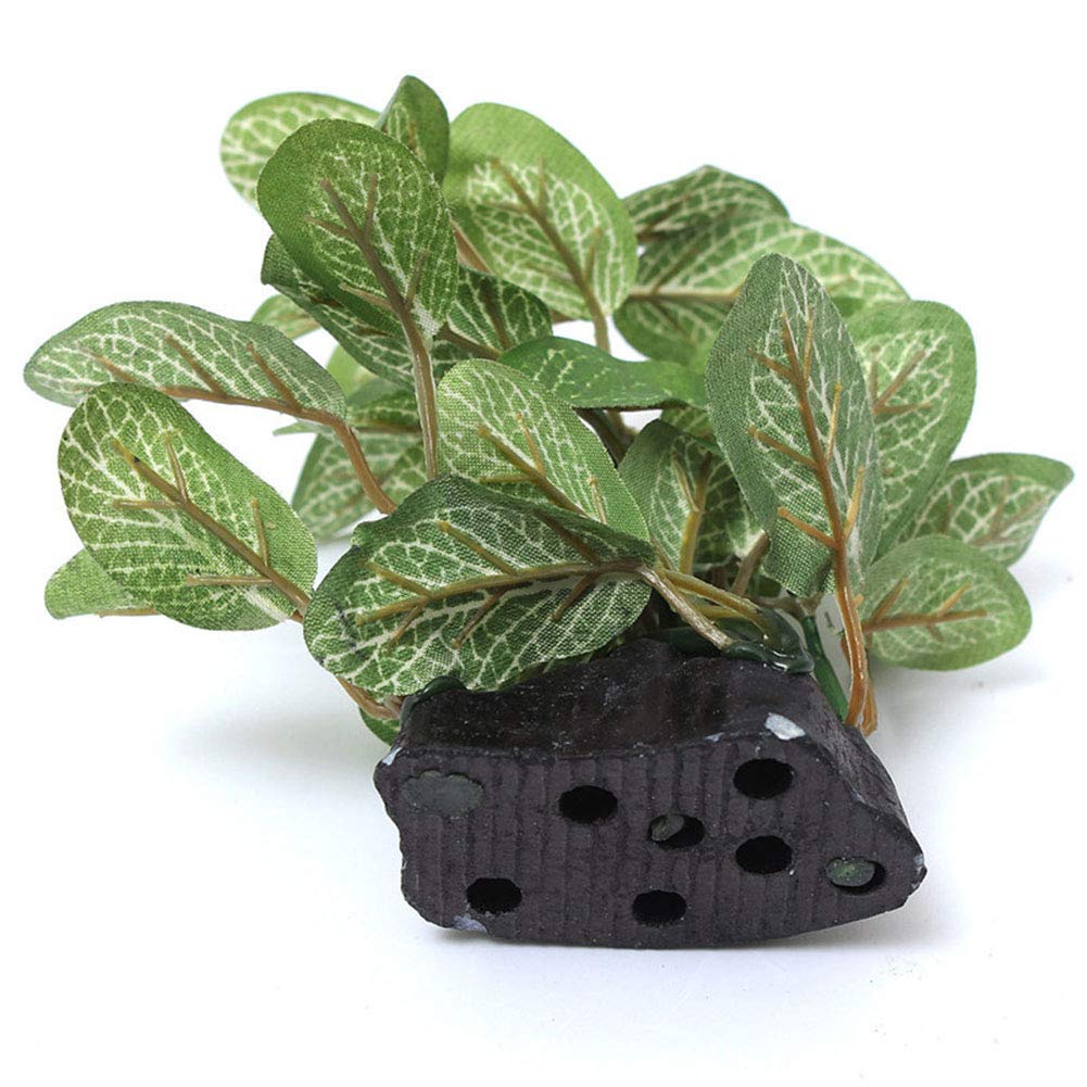 Redcolourful Plastic Green Plant Aquarium Decorations Artificial