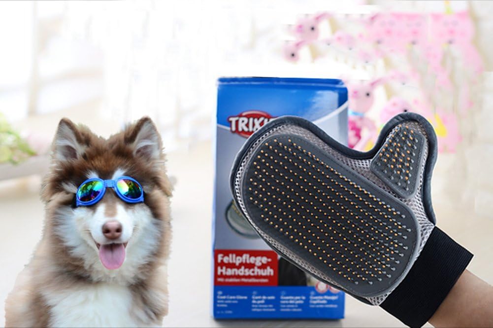 Cutepet Pet Grooming Glove Deshedding Brush Massage At The Same Time Easy Solution For Deshedding Pets Breathable 10Pcs AM-0021