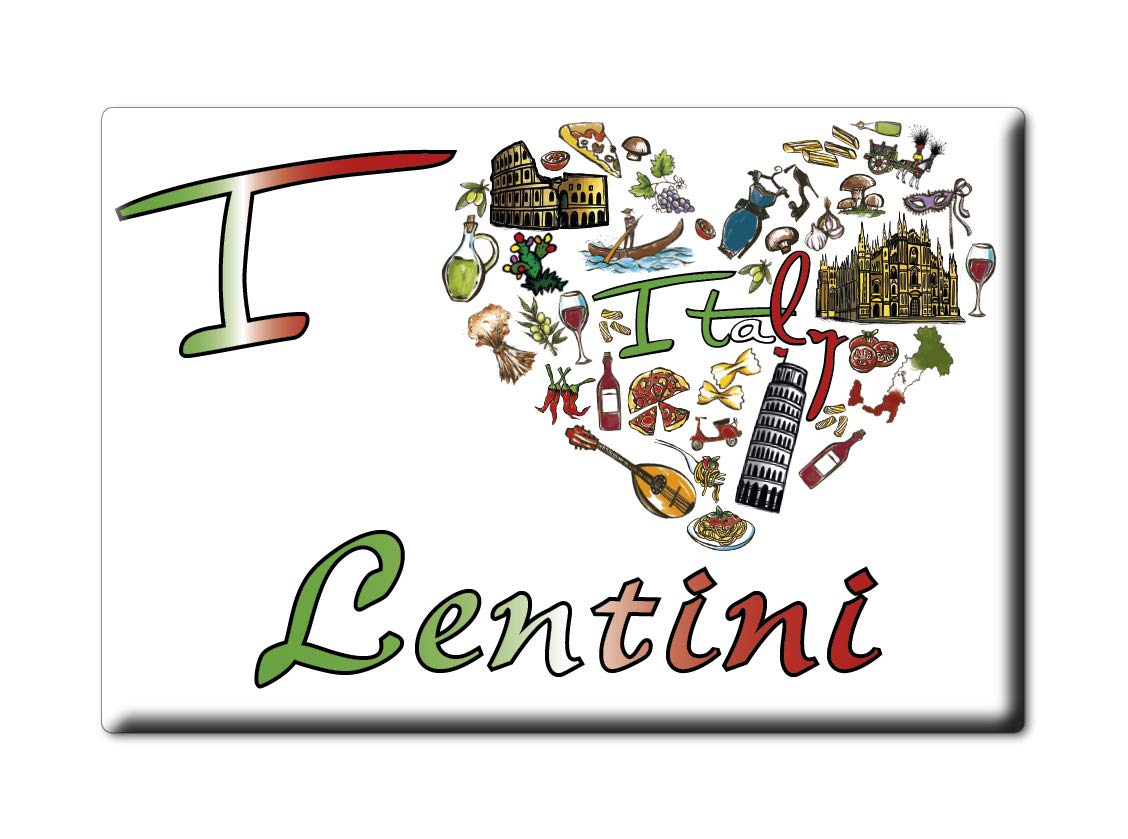 Enjoymagnets LENTINI Souvenir IMANES DE Nevera Sicilia IMAN Fridge ...