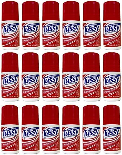 Tussy Roll-on Deodorant, Original 1.7 oz (pack of 18) + FREE Curad Bandages 8 Ct.