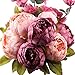 Leagel Fake Flowers Vintage Artificial Peony Silk Flowers Bouquet Wedding Home Decoration, Pack of 1 (New Sweetened Bean)