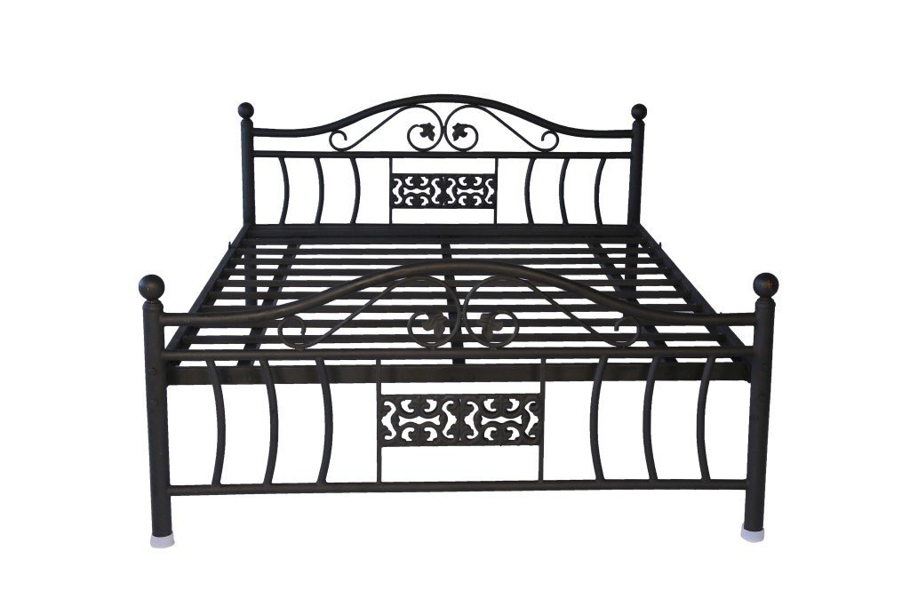 black metal cot