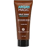 Argan Magic Split Endz Cream - Instantly Binds Frayed and Separated Ends While Preventing Future Breakage | Controls Frizz | Made in USA, Paraben Free, Cruelty Free (6 oz)