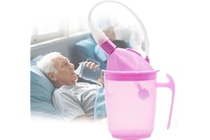 ACUDUDOMA Spill-Proof Cup for Elderly 12oz Plastic Sippy Cup with Straw and Lid, Suitable for Disabled Adults Seniors Limited Mobility
