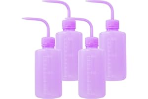 Grosun 4 Packs Tattoo Wash Bottle Water Squirt Squeeze Diffuser Bottles (Purple, 250ml)