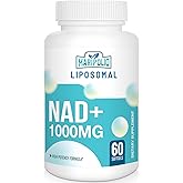 Maripolio Liposomal NAD+ 1000 mg Supplement | High Bioavailability Liposomal Delivery | Cellular Energy & Wellness Support | Pure NAD+ Dietary Supplement for Men,Women, 60 Softgels