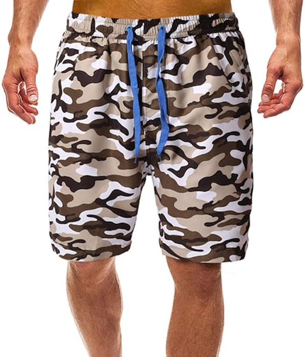 mens shorts with elastic waist and drawstring