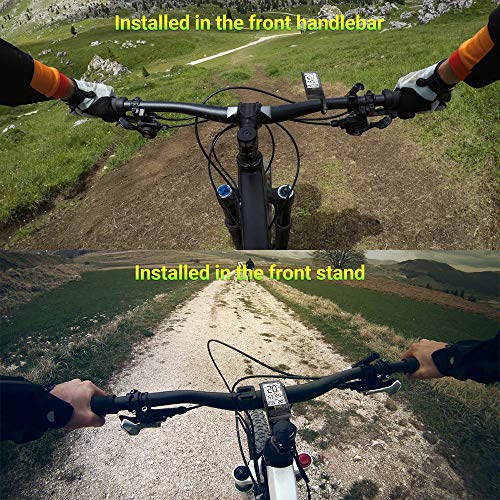 Meilan Bike Computer Wireless 2.5 Inch Cycling Computer Bicycle Speedometer and Odometer Cycle Computer with ANT+ Speed & Cadence Sensor
