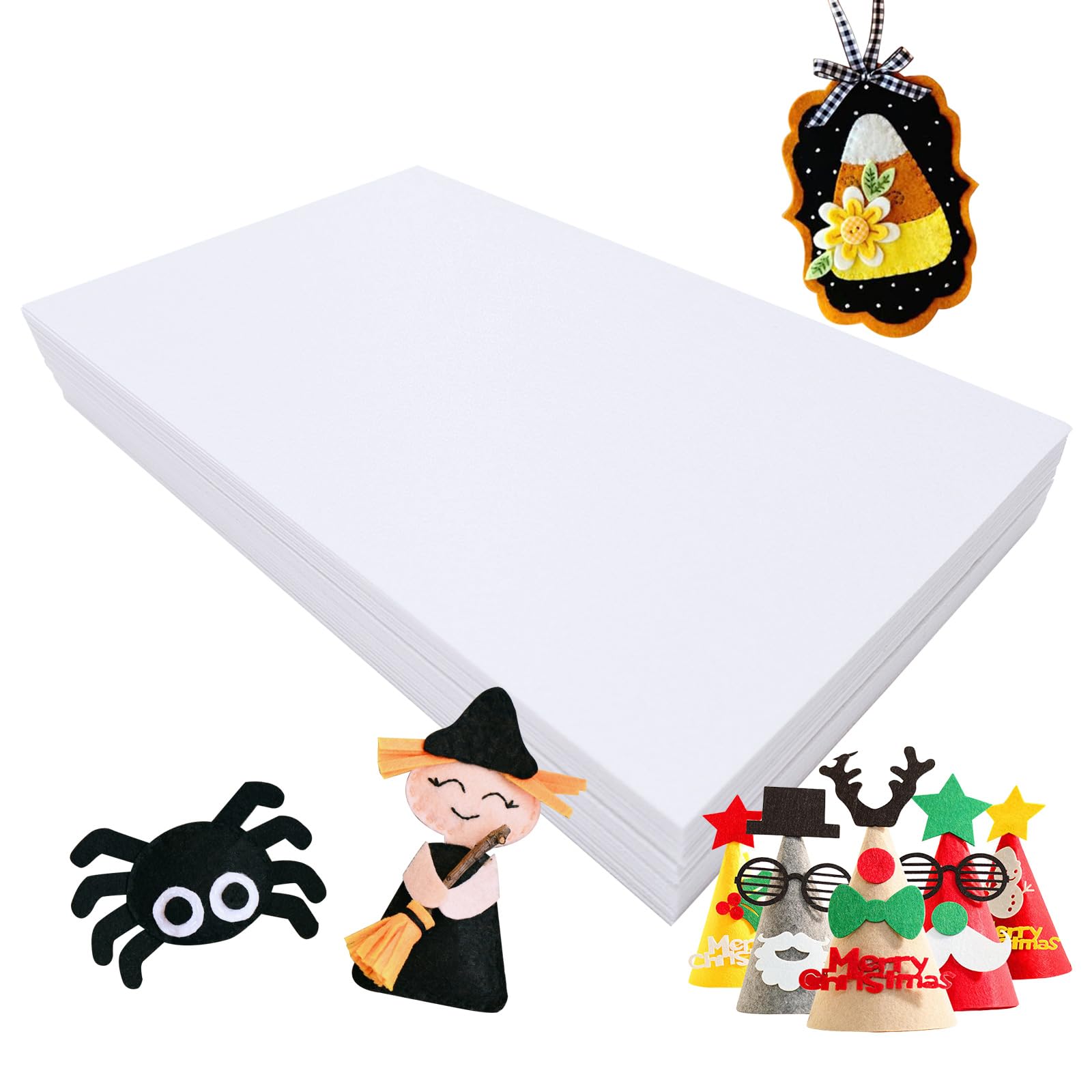 Jtnohx Stiff Felt Sheets, 32 Pcs Felt Fabric, 7