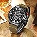 New CURREN Sport Mens Watch Top Brand Leather Band Chronograph Quartz Wrist Watches 8278 (green)