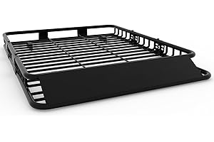 64" x 50" Heavy Duty Roof Rack Basket - 200 LBS Capacity Universal Cargo Carrier with Extension, Rooftop Luggage Rack for SUV