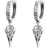 Viking Hoop Earrings S925 Sterling Silver Celtic Earrings Unisex Cool Jewelry For Men Women Christmas Gift