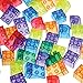 Constructive Playthings Crystal Bricks 136 Pc. Preschool Sized Building Bricks Set for Kids