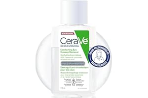 CeraVe Eye Makeup Remover | Waterproof Makeup Remover with Hyaluronic Acid and Ceramides | Developed with Dermatologists, Non