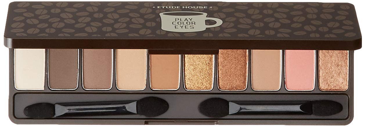 Amazon Com Etude House Play Color Eyes In The Cafe Vivid 10 Color Eye Shadow Palette With Soft Texture And Coffee Like Shades For Various Eye Makeup Kbeauty Beauty