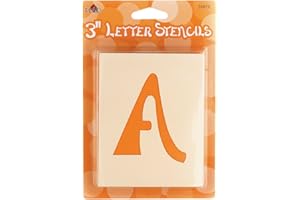 Plaid Letter Stencil Value Pack (3-Inch), 28870 Swashbuckle