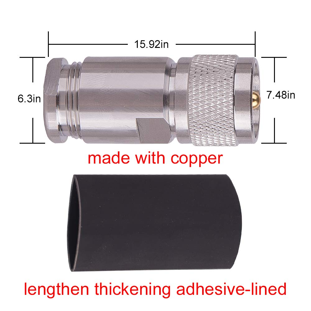 XRDS-RF KMR 400 UHF Coaxial Cable 3ft, PL-259 UHF Male to Male Connector Coax Jumper Low Loss 50 ohm Cable for AIS Antenna, VHF Marine Antenna, HAM & CB Radio, Antenna Analyzer, Dummy Load, SWR Meter: Industrial & Scientific