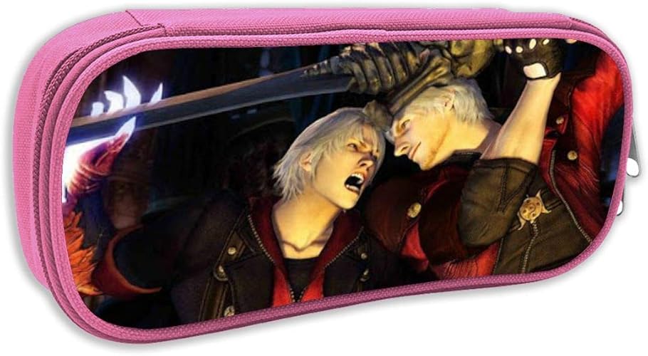 Amazon Nero Vs Dante ペンケース ペンポーチ かわいい 女の子 男の子 イラスト デザイン 筆箱 筆入れ 大容量 文房具 収納 ケース 小学生 中学生 高校生 おしゃれ 多機能 Pencil Case 男女兼用 シューズ バッグ