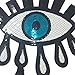 Special100% 2 PCS Large Blue Eyes Patches,Iron On Patches Or Sew on for Clothing Glitter Sequin Embroidered, Blue Sequins Patches DIY Motif Embroidered Applique Craft