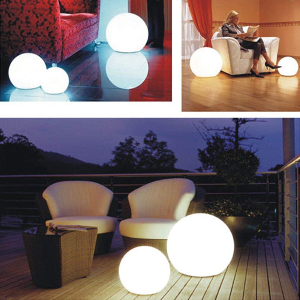 Tker Solar Light Ball Waterproof Floating 16RGB Solar Power Light 5-inch LED Color-Changing with Remote Control Great for Night Light Party Pool Patio Ambient & Decorative Lighting