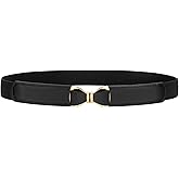 VONMELLI Womens Skinny Elastic Belt Stretchy Bow Belt for Women Dresses Thin Waist Ladies Belts