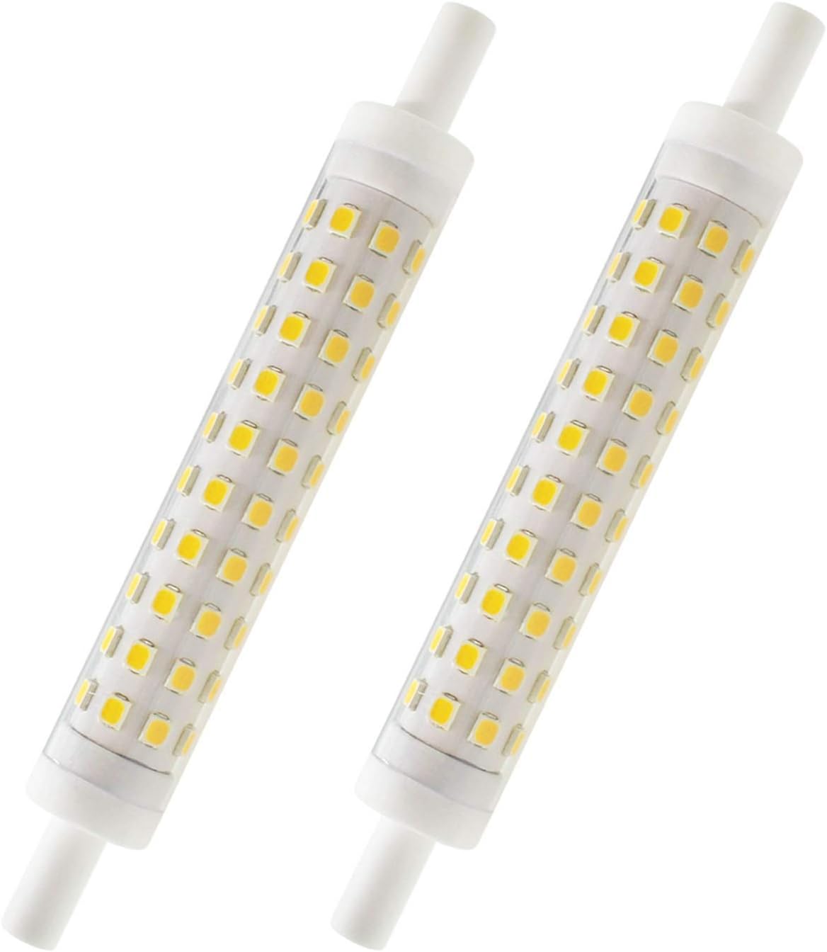 R7S LED Lampe 118mm Birne Dimmbar, 230V 10W Warmweiß 3000K, 80W J118