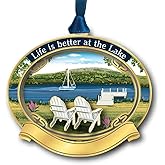 Beacon Design Better at The Lake Namedrop Ornament, 2.75-Inch, Multicolor