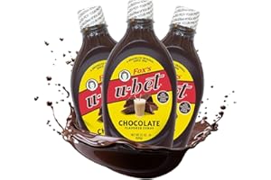 FOX'S U-BET FOX’S U-BET Syrup Bottle – Brooklyn Original Since 1900, Thick, No High Fructose Corn Syrup, Kosher Certified, Fat Free, For Egg Creams, Coffee, Milkshakes & Desserts, 22 oz (3-Pack, Chocolate)