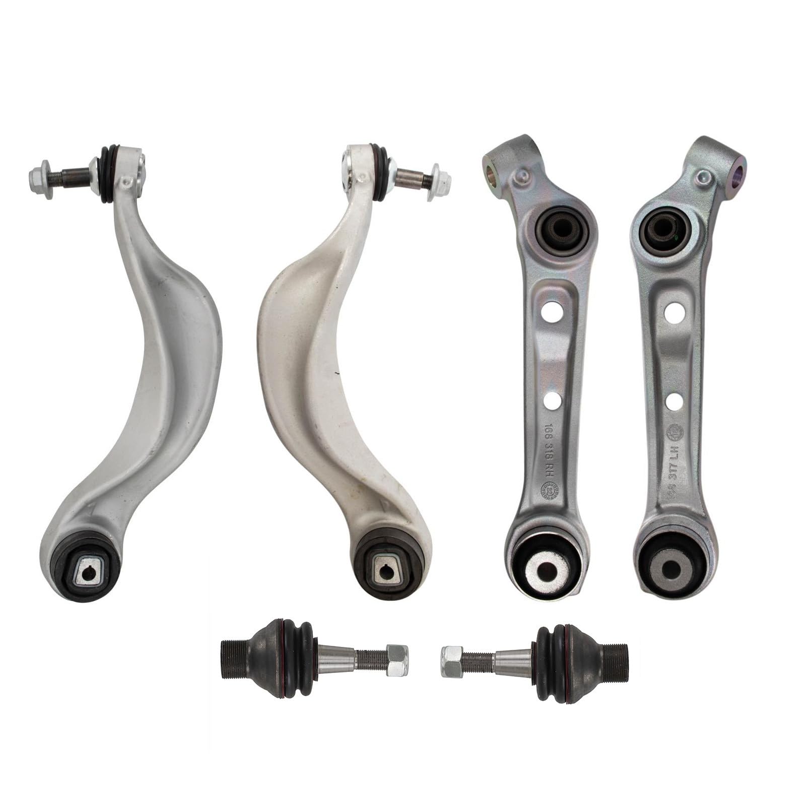 TRQ Front Lower Control Arm with Ball Joint Set Driver & Passenger Side Lower Forward & Rearward Compatible with BMW Image