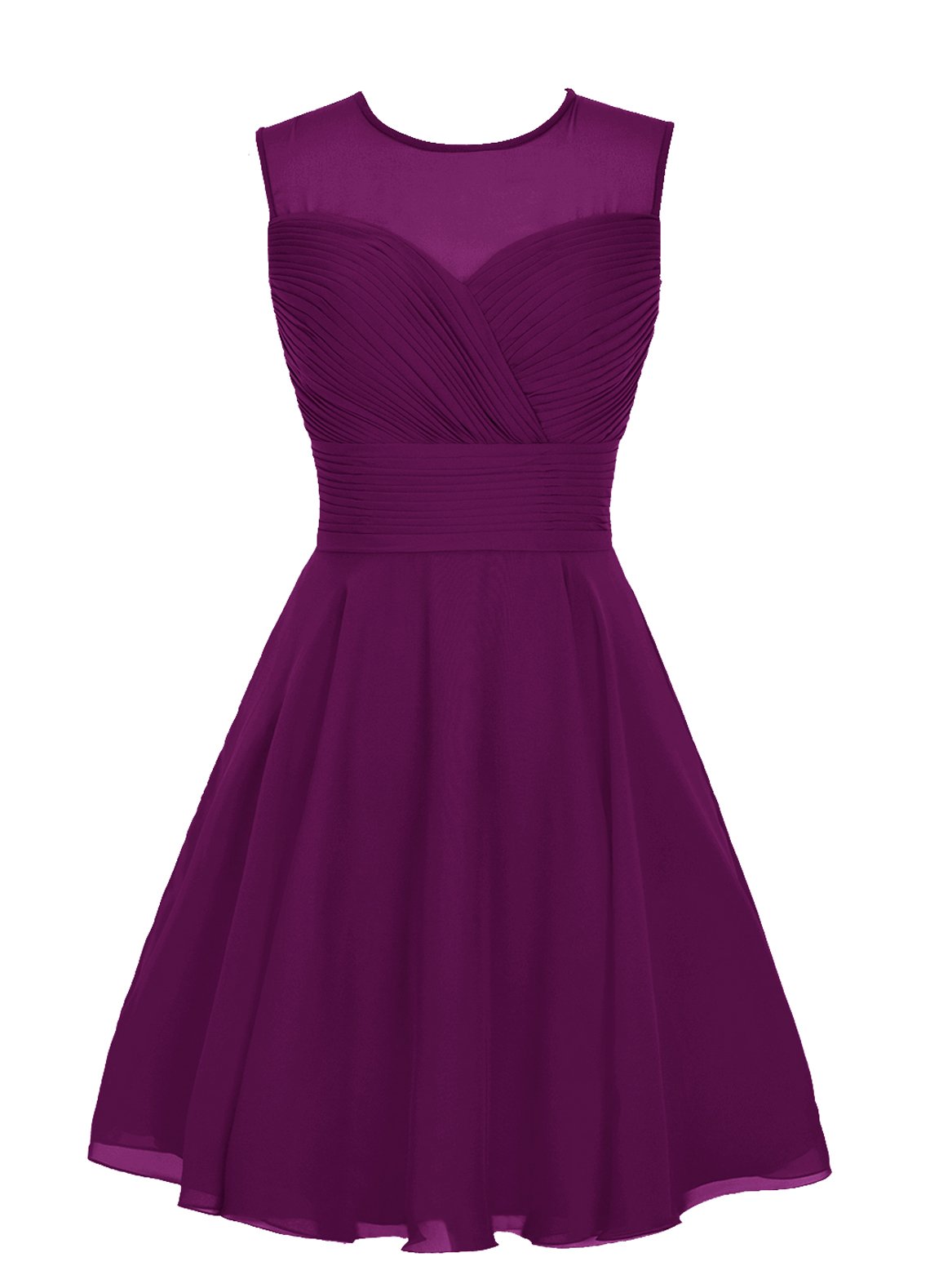 Wedtrend Women's Tulle Chiffon Bridesmaid Dress Short Prom Dress