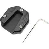 Motorcycle Kickstand Plate, Aluminium Alloy MotorcycleSide Stand Extension Plate