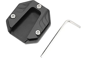 KEENSO Motorcycle Kickstand Plate, Aluminium Alloy MotorcycleSide Stand Extension Plate