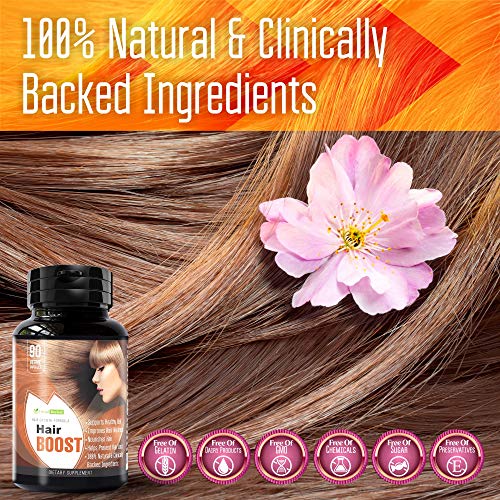 HR Organic Hair Growth Supplements Thicker, Fuller, Longer Hair Pills