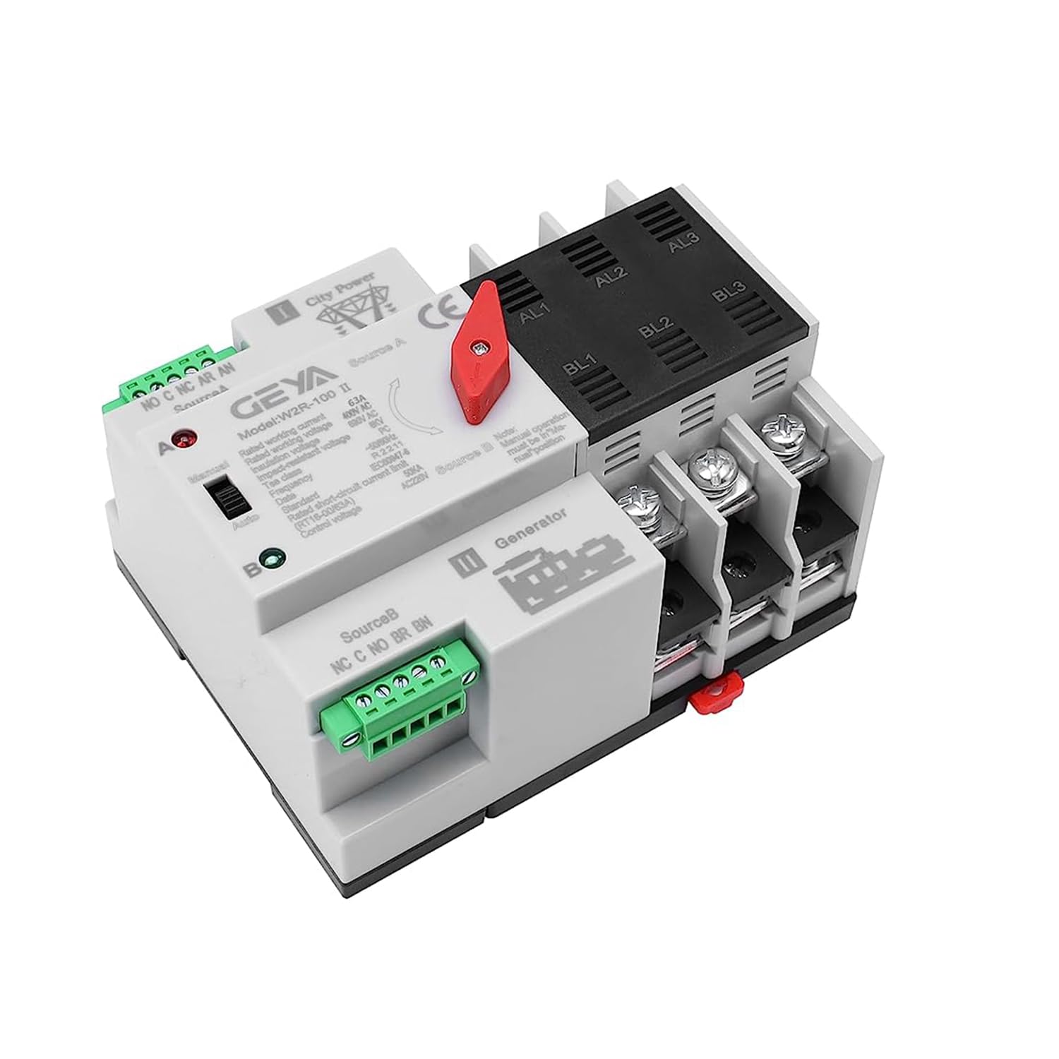 GAEYAELE Automatic Transfer Switch Three Phase ATS