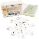 30 Prepared Microscope Slides with Specimens for Kids Students - Animals Plants Insects Microorganism, for Biological Science Lab, Children's Science Education, Homeschool