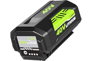 Fhybat 1 Pack OP40601 Battery Replacement for Ryobi 40V Battery 7.5Ah Compatible with Ryobi 40 Volt Lithium Batteries OP40602 OP4075A OP4040 OP40404 OP4050A Cordless Power Tools(Green)