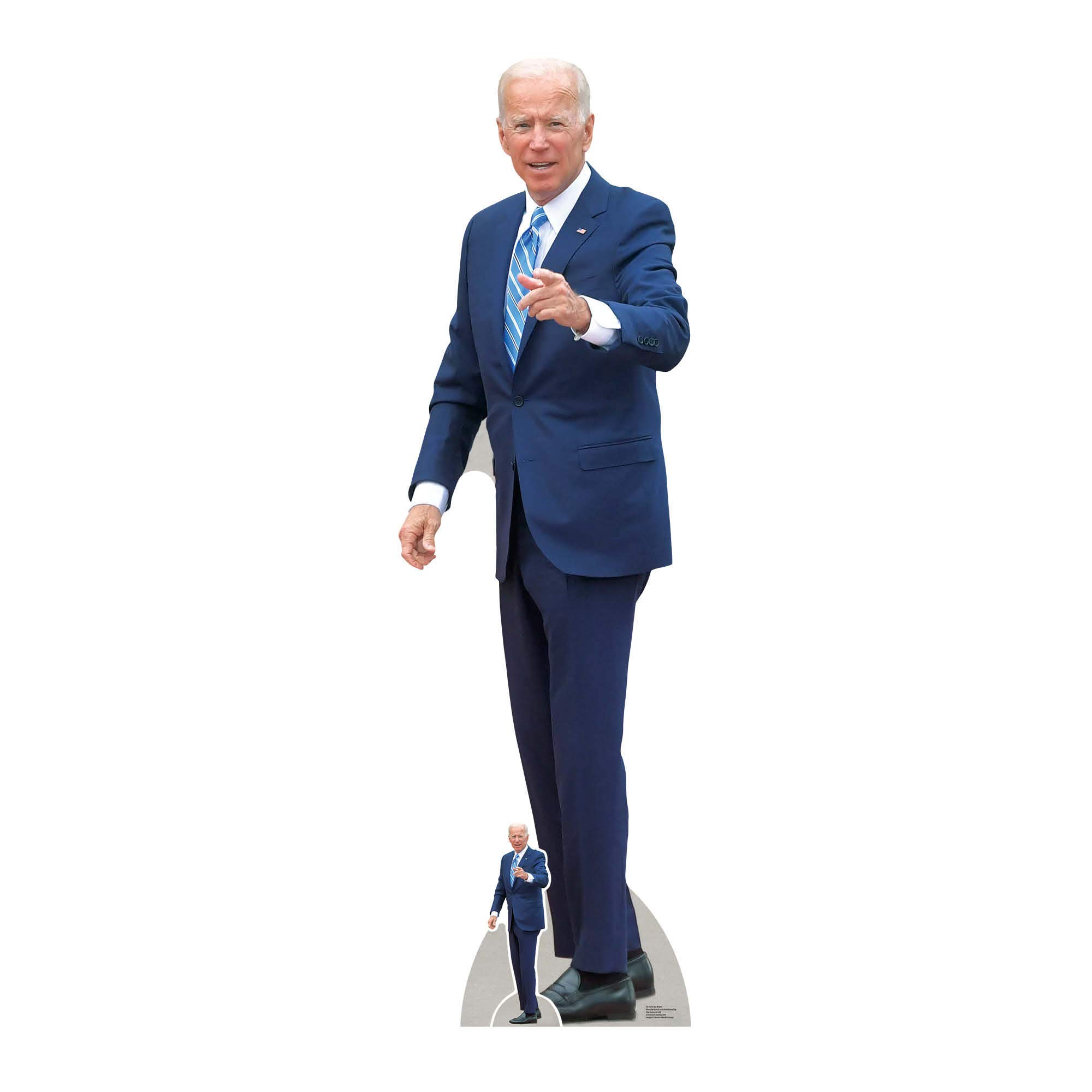 STAR CUTOUTS SC1654 Joe Biden President Lifesize Cardboard Free Mini Cutout Real Talking Point, Solid, Multicolour