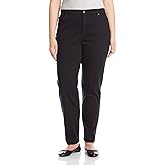 Gloria Vanderbilt Women's Plus Amanda Classic Fit Jean, Black, 18 W Short