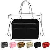 OMYSTYLE Black X-Large Organizer Insert, Felt Tote