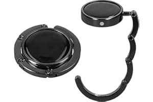 kwmobile Purse Hook for Table - Set of 2 Purse Holder - Folding Handbag Hanger - Portable Bag Holder - Bag Hooks for Desk - T