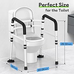 Delog Stand Alone Toilet Safety Rail - Adjustable