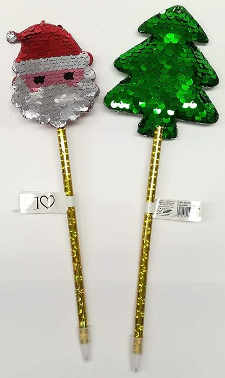 Idee Regalo Natale Amazon.Penna Natalizia N 2 Pezzi Penna Girabrilla Con Babbo Natale O Decori Natalizi Modelli Vari Idea Regalo Natale Amazon It Cancelleria E Prodotti Per Ufficio