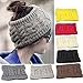 1PC Owill Women Fashion Warm Winter Snow Hat Knit Wool Headband (Coffee)