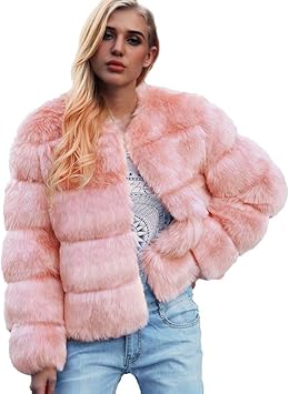 amazon pink fur coat