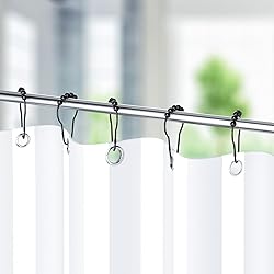 Titanker Shower Curtain Rings Hooks, Rust-Resistant
